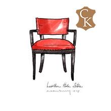 Curved Half Back Dining Chair
