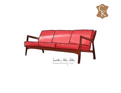 Danish Mid Century Modern Sofa 73