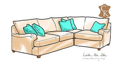 English (Charles of London) Arm Sectional