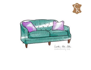 French Provincial Style Tufted Loveseat 62