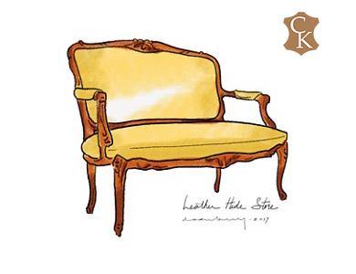 French Victorian Settee 51