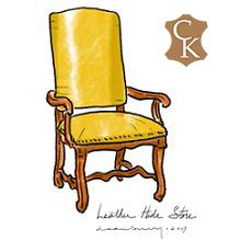 Louis XIII Style Os de Mouton Dining Chair