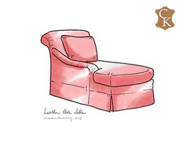 Meridienne Chaise Lounge