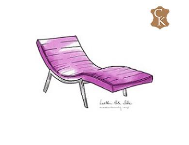 Modern-ribbed-chaise-lounge