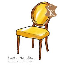 Oval Back Louis XVI Style Dining Chair