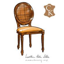 Oval Cane Back Dining Chair