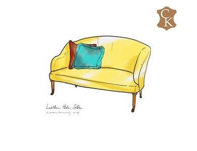 Petite Curved Back Settee 55