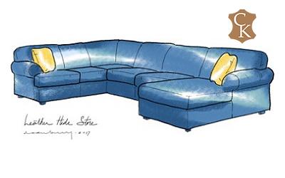 Roll Arm Lawson Sectional with Chaise