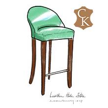 Rounded Back Stool