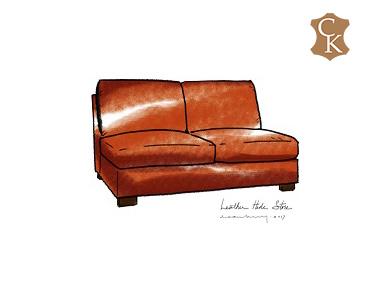 Slipper Loveseat 52