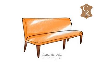 Tight Back Danish Style Bench