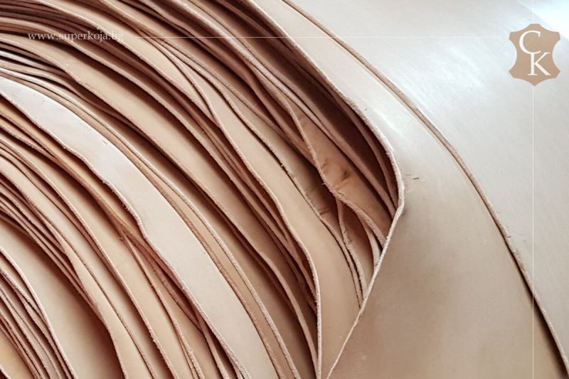 Leather for belts double butt Vegetable Tanned harness 3.0 mm
