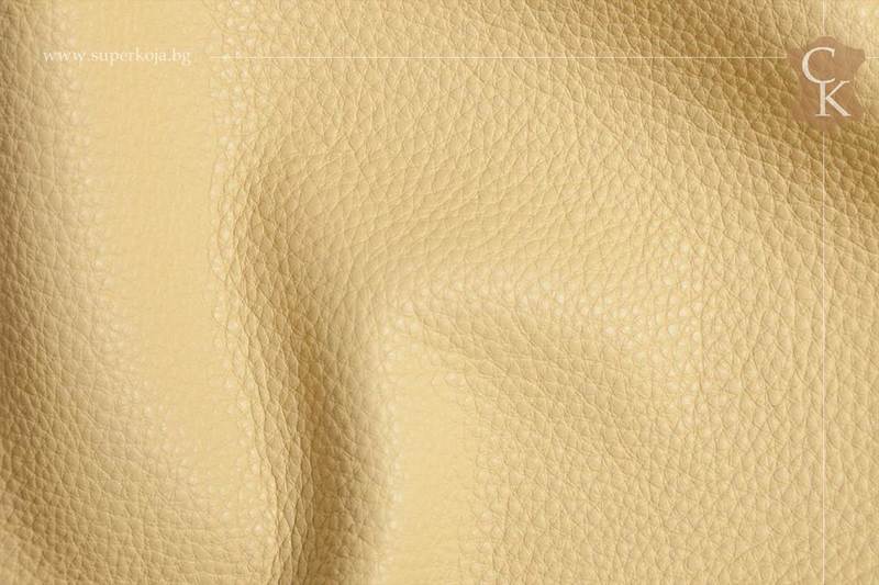 Genuine leather for upholstery - Beige