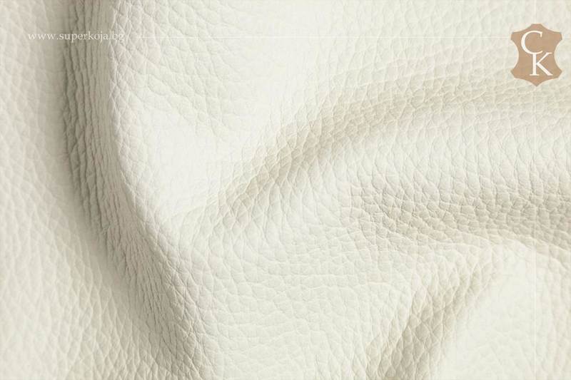 Genuine leather for upholstery - White 1