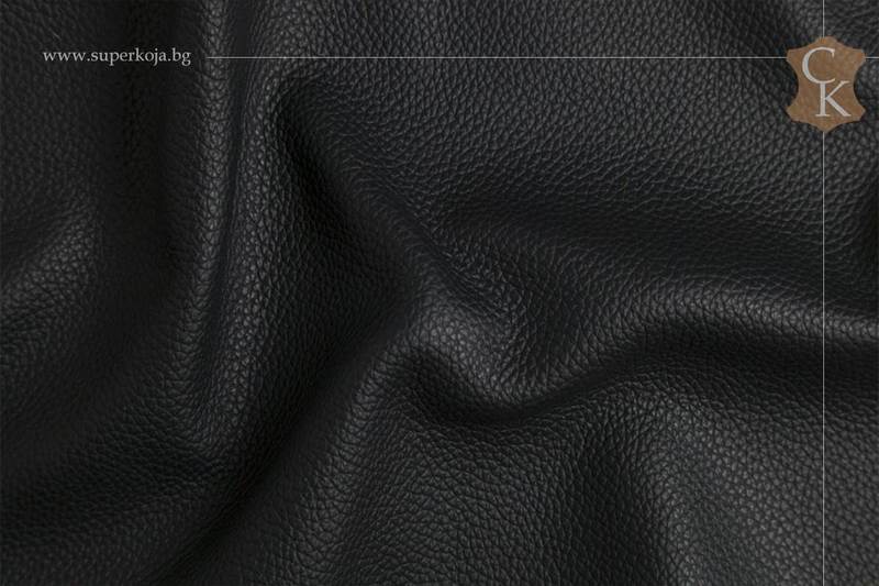 Genuine leather for upholstery - Black