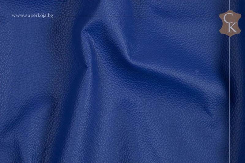 Genuine leather for upholstery - Blue 1