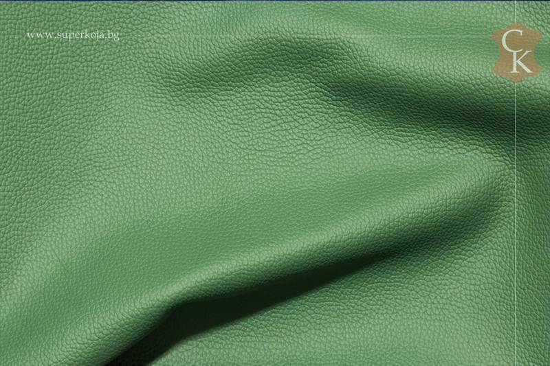 Genuine leather for upholstery - Light Green