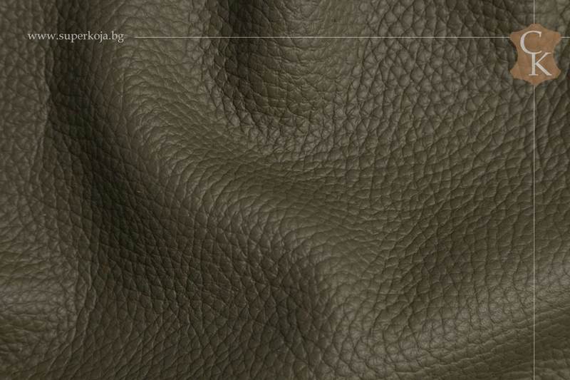 Genuine leather for upholstery - Green