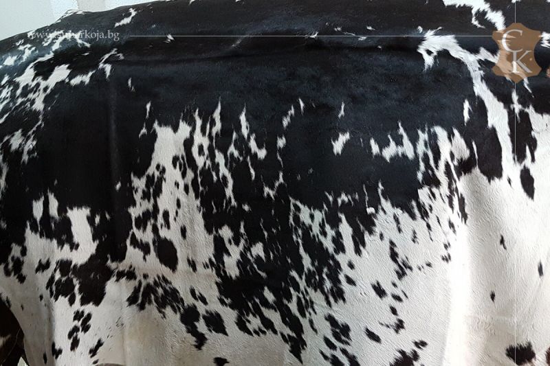 Hair-on cow hides black and white color