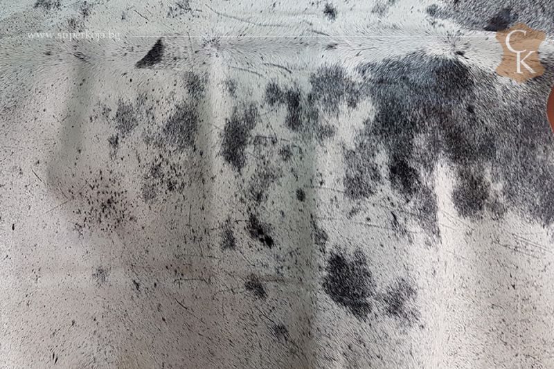 Hair-on cow hides black grey - 11