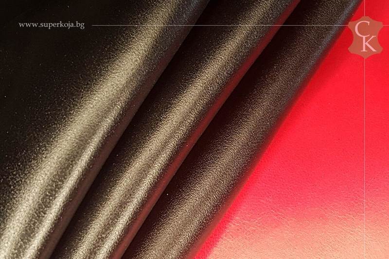 Cow nappa leather for shoes Black color