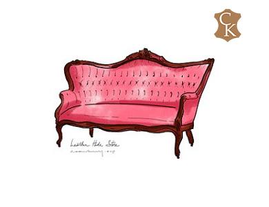 Tufted French Victorian Canape Sofa 64