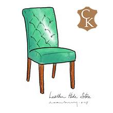 Tufted Rolled Back Dining Chair
