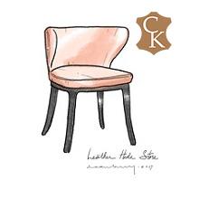 Winged Half Back Dining Chair