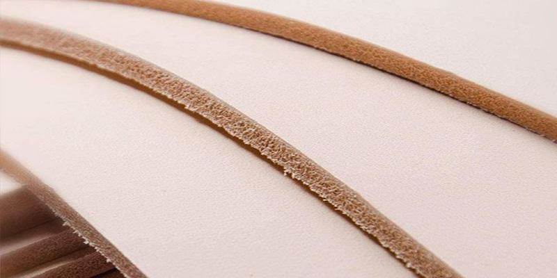 Vegetable tanned natural tooling leather